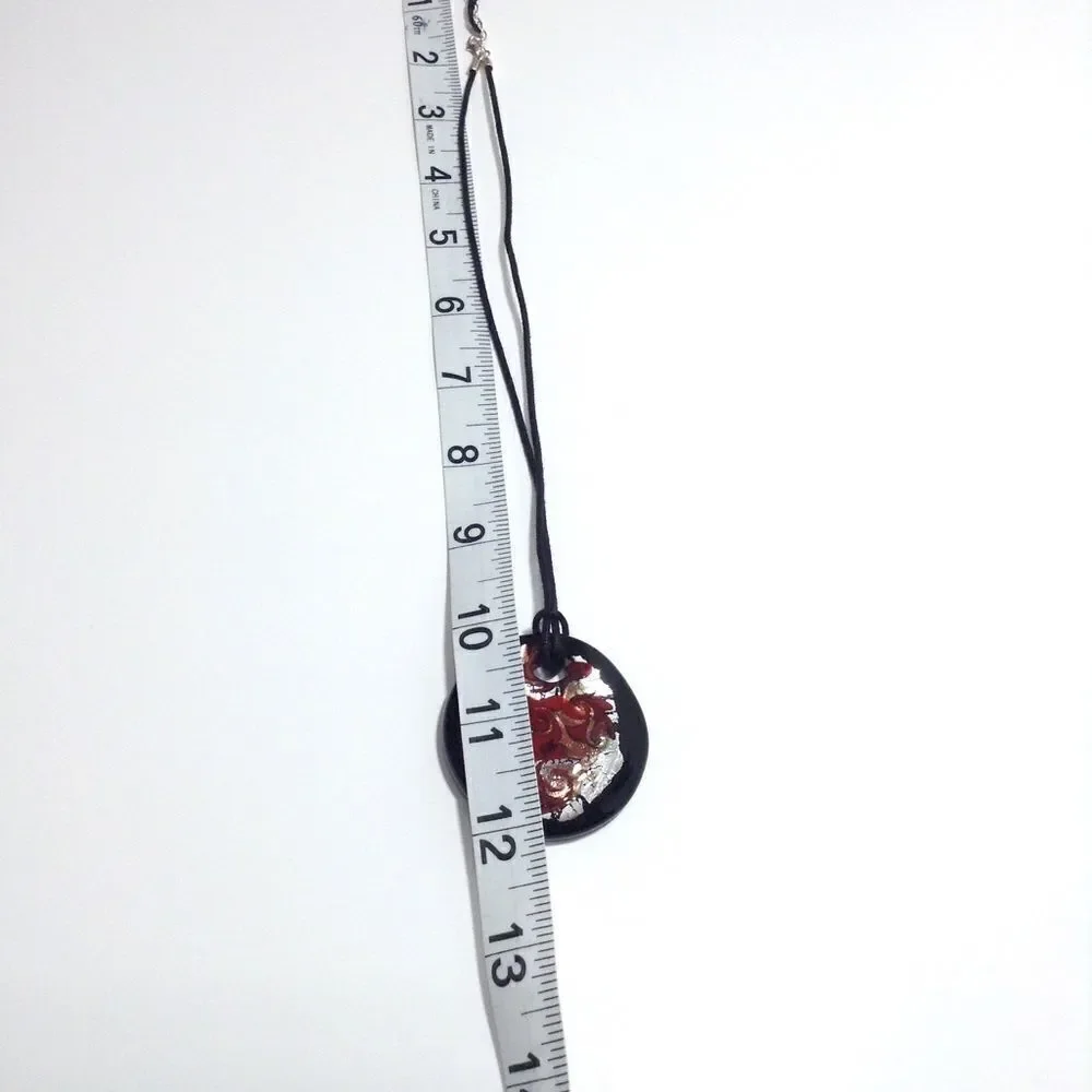 Venetiaurum Murano Black Choker Glass Necklace By LINEA ITALIA